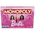 Monopoly : édition Barbie. jeu de plateau pour 2 a 6 joueurs. jeux pour la famille. a partir de 8 ans