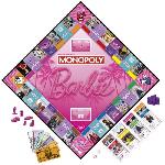 Jeu De Societe - Jeu De Plateau Monopoly : édition Barbie. jeu de plateau pour 2 a 6 joueurs. jeux pour la famille. a partir de 8 ans