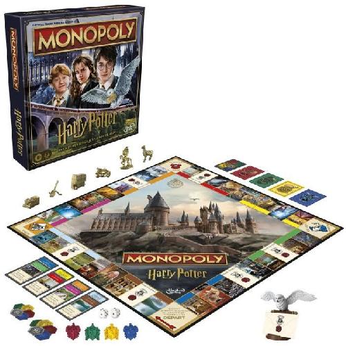 Jeu De Societe - Jeu De Plateau Monopoly édition Harry Potter. Jeu de société de plateau. Aventures magiques a Poudlard. des 8 ans. 2 a 6 joueurs