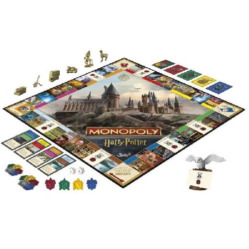 Jeu De Societe - Jeu De Plateau Monopoly édition Harry Potter. Jeu de société de plateau. Aventures magiques a Poudlard. des 8 ans. 2 a 6 joueurs