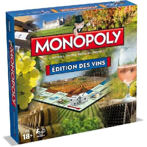 Jeu De Societe - Jeu De Plateau MONOPOLY - Editions des vins - Jeu de societé - Version française