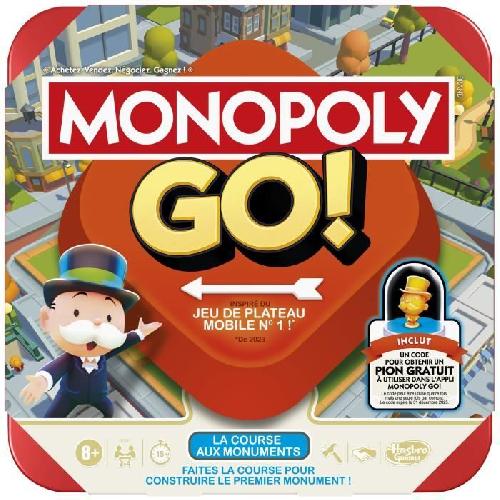 Jeu De Societe - Jeu De Plateau Monopoly GO!. Jeu de société. Jeu de plateau familial. Durée 15 min. Inspiré du jeu mobile. a partir de 8 ans