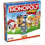 Jeu De Societe - Jeu De Plateau Monopoly Junior La Pat'Patrouille - Jeu de société - WINNING MOVES - Monopoly junior avec les personnages de la Pat'Patrouille.