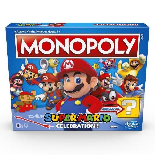 Jeu De Societe - Jeu De Plateau MONOPOLY Super Mario Celebration. jeu de societe pour enfants. jeu de plateau a partir de 8 ans. version francaise