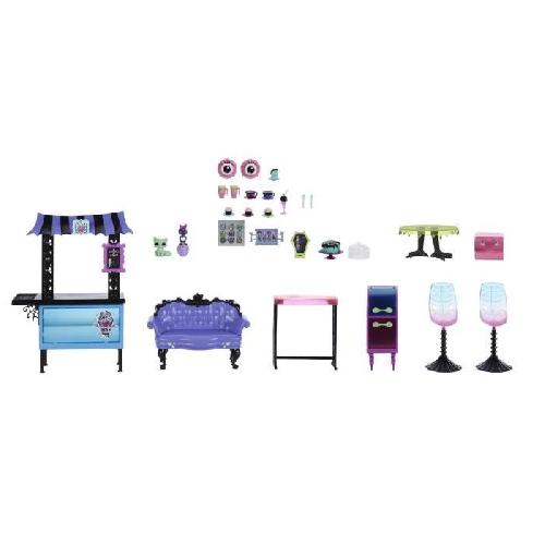 Poupee Monster High-Au Cercueil Gourmand-Coffret décor de café HHK65