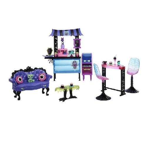 Poupee Monster High-Au Cercueil Gourmand-Coffret décor de café HHK65