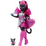 Monster High-Catty Noir-Poupée avec chat Amulette et accessoires HXH76