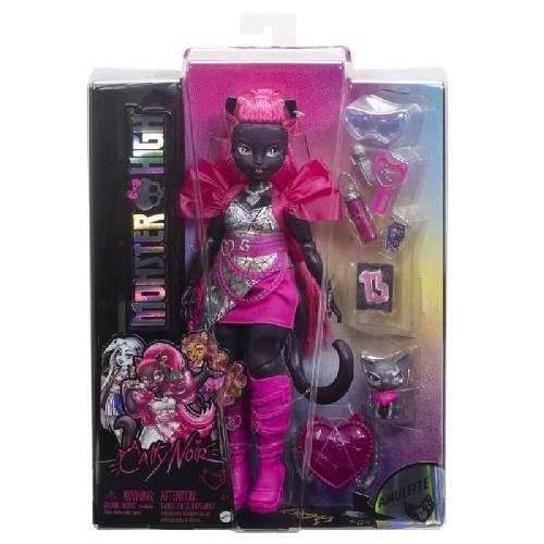 Poupee Monster High-Catty Noir-Poupée avec chat Amulette et accessoires HXH76