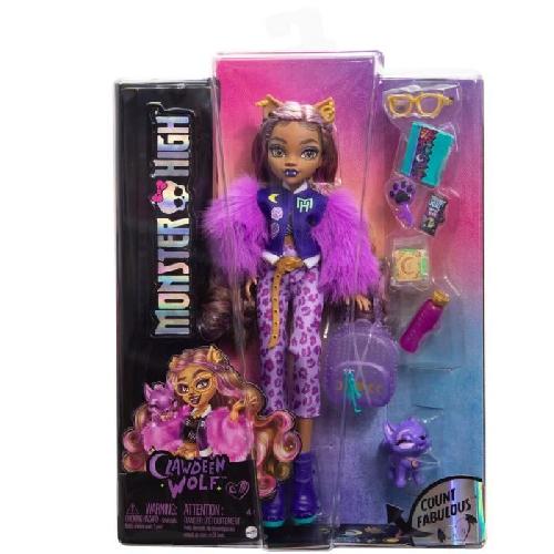 Poupee Monster High-Clawdeen Wolf-Poupée avec chien Crescent et accessoires HRP65