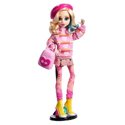 Poupee Monster High-Enid Sinclair-Poupée en tenue rose avec accessoires - Monster High - HXJ05