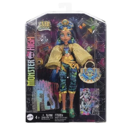 Poupee Monster High-Poupée Cleo De Nile avec tenue pour le Monster Fest HXH81