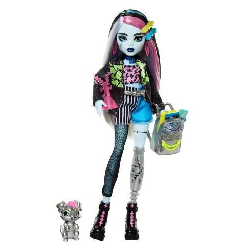 Poupee Monster High-Poupée Frankie Stein-Poupée avec animal et accessoires HXH73