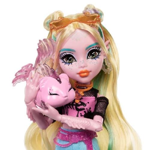 Poupee Monster High-Poupée Lagoona Blue-Poupée avec animal et accessoires HXH75