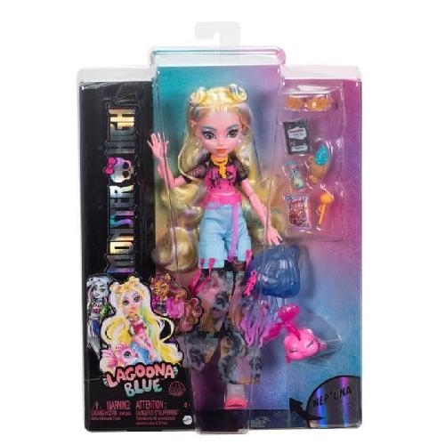 Poupee Monster High-Poupée Lagoona Blue-Poupée avec animal et accessoires HXH75