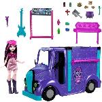 Poupee Monster High-Tour Bus Rock Sang-sationnel-Coffret avec poupee et bus HXH83