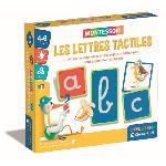 Montessori - Clementoni - Les lettres tactiles - Jeu éducatif pour apprendre l'alphabet - 26 cartes lettres rugeuses - Dés 3 ans