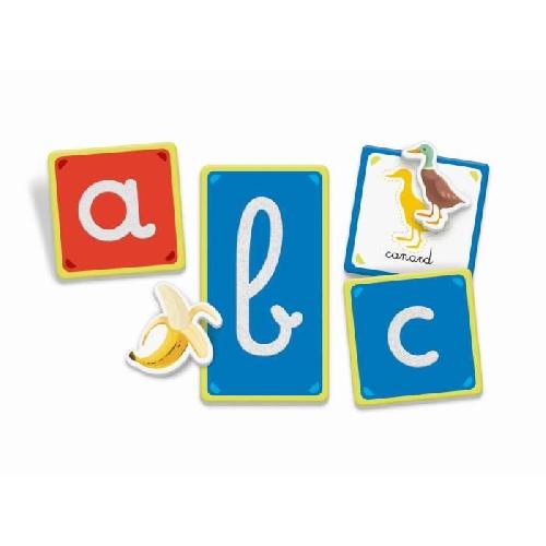 Jeu D'apprentissage Montessori - Clementoni - Les lettres tactiles - Jeu éducatif pour apprendre l'alphabet - 26 cartes lettres rugeuses - Dés 3 ans