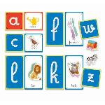 Jeu D'apprentissage Montessori - Clementoni - Les lettres tactiles - Jeu éducatif pour apprendre l'alphabet - 26 cartes lettres rugeuses - Dés 3 ans