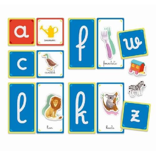 Jeu D'apprentissage Montessori - Clementoni - Les lettres tactiles - Jeu éducatif pour apprendre l'alphabet - 26 cartes lettres rugeuses - Dés 3 ans