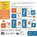 Jeu D'apprentissage Montessori - Clementoni - Les lettres tactiles - Jeu éducatif pour apprendre l'alphabet - 26 cartes lettres rugeuses - Dés 3 ans