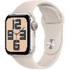 Montre Bluetooth - Montre Connectee - Montre Intelligente Apple Watch SE GPS - 40mm - Boîtier Starlight Aluminium - Bracelet Starlight Sport Band - M/L