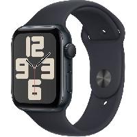 Montre Bluetooth - Montre Connectee - Montre Intelligente Apple Watch SE GPS - 44mm - Boîtier Midnight Aluminium - Bracelet Midnight Sport Band - S/M