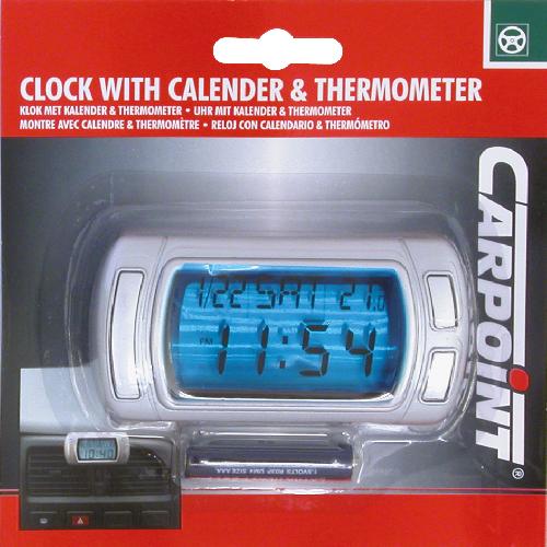 Horloges et Thermometres auto Montre calendrier thermometre