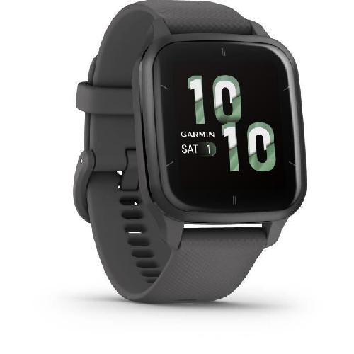 Montre Connectee Sport Montre connectée GARMIN Venu Sq 2 Gray avec bracelet noir