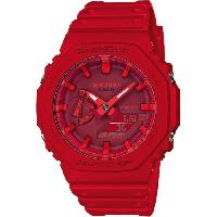 Montre Connectee Sport Montre CASIO G-SHOCK - Resitante aux chocs - Multifonctions - Rouge