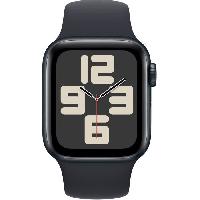 Montre Intelligente - Montre Connectee Apple Watch SE GPS - 40mm - Boîtier Midnight Aluminium - Bracelet Midnight Sport Band - S/M