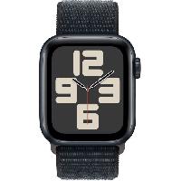Montre Intelligente - Montre Connectee Apple Watch SE GPS - 40mm - Boîtier Midnight Aluminium - Bracelet Midnight Sport Loop