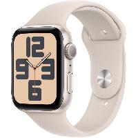 Montre Intelligente - Montre Connectee Apple Watch SE GPS - 44mm - Boîtier Starlight Aluminium - Bracelet Starlight Sport Band - M/L