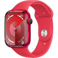 Montre Intelligente - Montre Connectee Apple Watch Series 9 GPS - 45mm - Boîtier (PRODUCT)RED Aluminium - Bracelet (PRODUCT)RED Sport Band - S/M