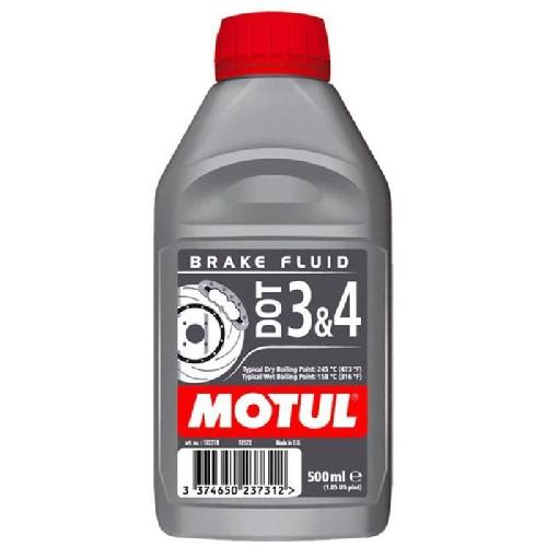 Huile Moteur MOTUL Liquide de frein DOT3-DOT4 500ml -bidon- x6