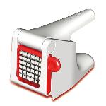 Ensemble De Decoupe MOULINEX Coupe frites et legumes manuel. Large grille 7x7 cm. Lames inox. Excellente prise en main. Robuste. Blanc-Rouge K1015414