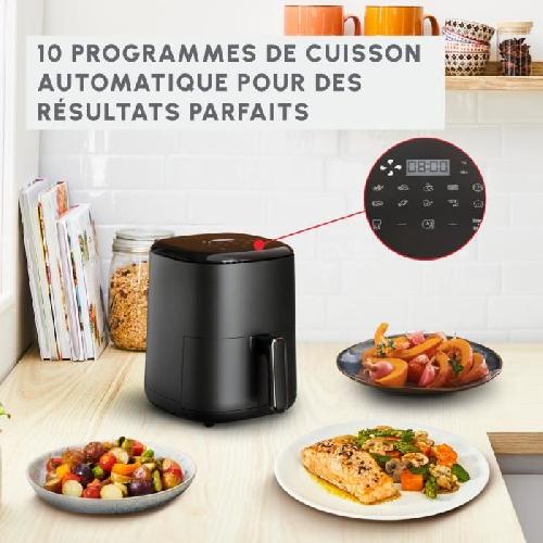 Friteuse Electrique MOULINEX Easy Fry Compact. Friteuse sans huile. 3 L. 4 personnes. 10 Programmes automatiques. Ecran digital. Air fryer EZ145820