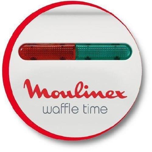 Gaufrier MOULINEX Gaufrier electrique Waffle Time Blanc WJ70112