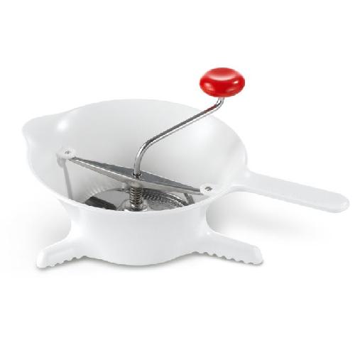 Presse Puree - Moulin A Legume MOULINEX Grand moulin a legumes. 2 grilles inox. Pieds antiderapants. Moulinage facile et rapide. Fabrique en France K1012014