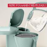 Cafetiere MOULINEX Morning Cafetiere filtre 1.25 L. Réservoir frontal. Porte-filtre pivotant. Systeme anti-gouttes. Maintien au chaud FG2M1310