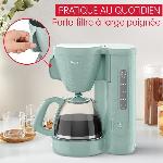 Cafetiere MOULINEX Morning Cafetiere filtre 1.25 L. Réservoir frontal. Porte-filtre pivotant. Systeme anti-gouttes. Maintien au chaud FG2M1310