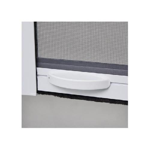 Moustiquaire De Fenetre - De Porte Moustiquaire de porte fenetre L160 X H220 cm en aluminium laque blanc - Recoupable en largeur et hauteur