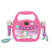 Mp3 Enfant Enceinte Bluetooth Licorne - LEXIBOOK - Effets Lumineux. Micros et Batterie Rechargeable