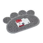 Maison De Toilette - Filtre A Charbon - Tapis Exterieur MPETS Tapis sortie maison de toilette Paw - Pour chat - 60x45cm - Gris