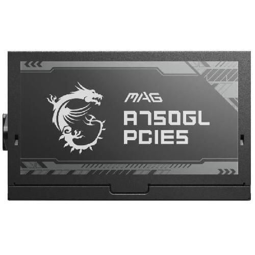 Bloc D'alimentation Interne MSI Alimentation PC MAG A750GL PCIE5 - 750W 80+ Gold Modulaire