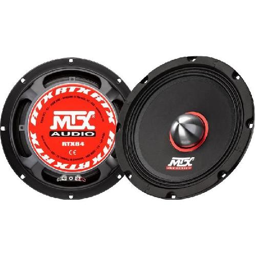 Enceinte De Voiture - Haut-parleur De Voiture MTX AUDIO - Enceinte auto - MTX grave-médium - RTX84 - Ø20cm - Bobine 51mm - 150W RMS - 600W - Peak 4O 97.7dB/2V/1m vendu a la piece