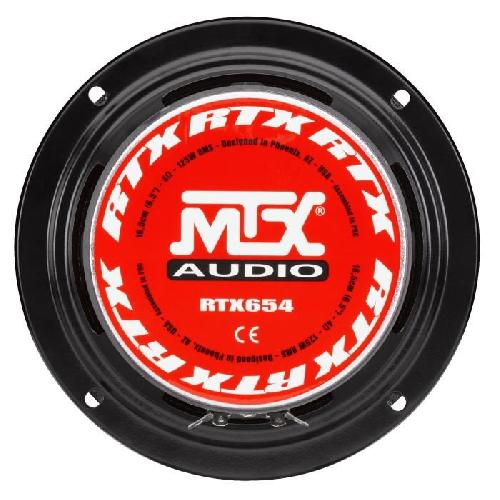 Autoradios MTX RTX654 Médium a haute efficacité 16.5cm 125W RMS 4 (vendu a la piece)