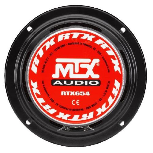 Autoradios MTX RTX654 Medium a haute efficacite 16.5cm 125W RMS 4O -vendu a la piece-
