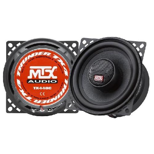 Autoradios : Enceintes - Haut-parleurs MTX TX440C Haut-parleurs voiture Coaxiaux 2 voies 10cm 60W RMS 4 membrane pulpe célulose