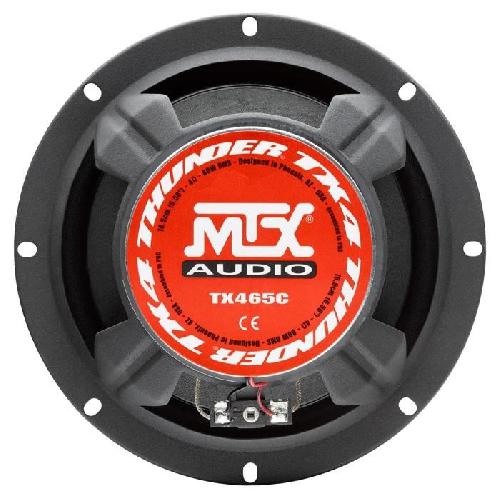 Autoradios : Enceintes - Haut-parleurs MTX TX465C Haut-parleurs voiture Coaxiaux 2 voies 16.5cm 80W RMS 4 membrane pulpe célulose