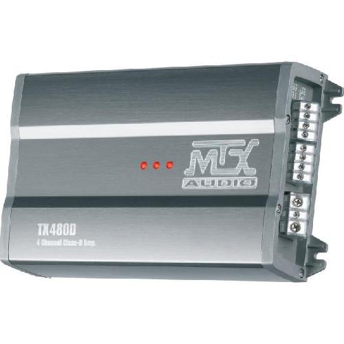 Autoradios : Amplificateurs De Voiture MTX TX480D Amplificateur voiture Classe-D 4x120W RMS 2O ou 2x240W RMS 4O filtres variables